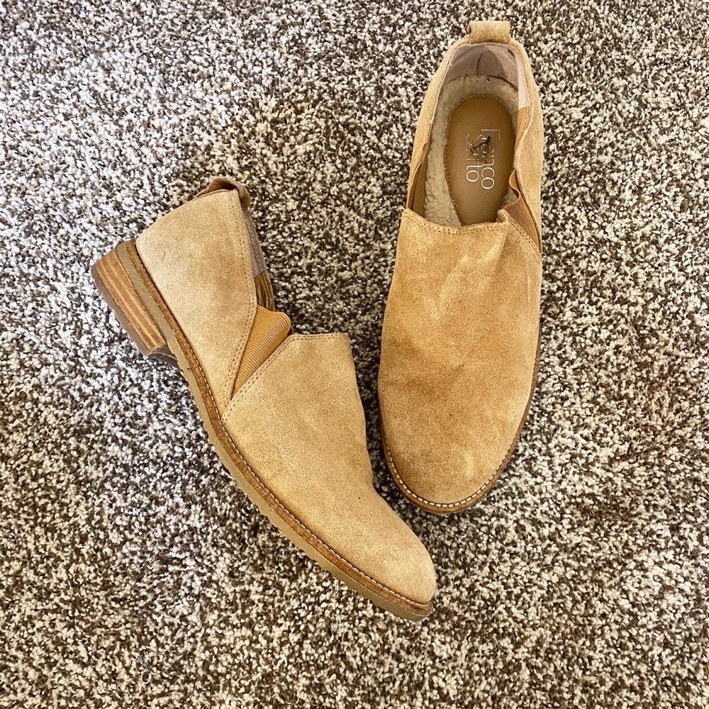 Franco Sarto | suede ankle booties